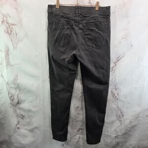 Democracy Pants Womens 8 Gray Crop High Rise Skinny Ab Technology Solution